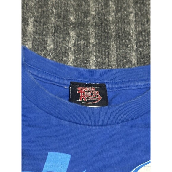 Vintage Speed Racer Shirt Youth Kid SL 14-16 Blue Graphic‎ Short Sleeve Y2K - Picture 3 of 5